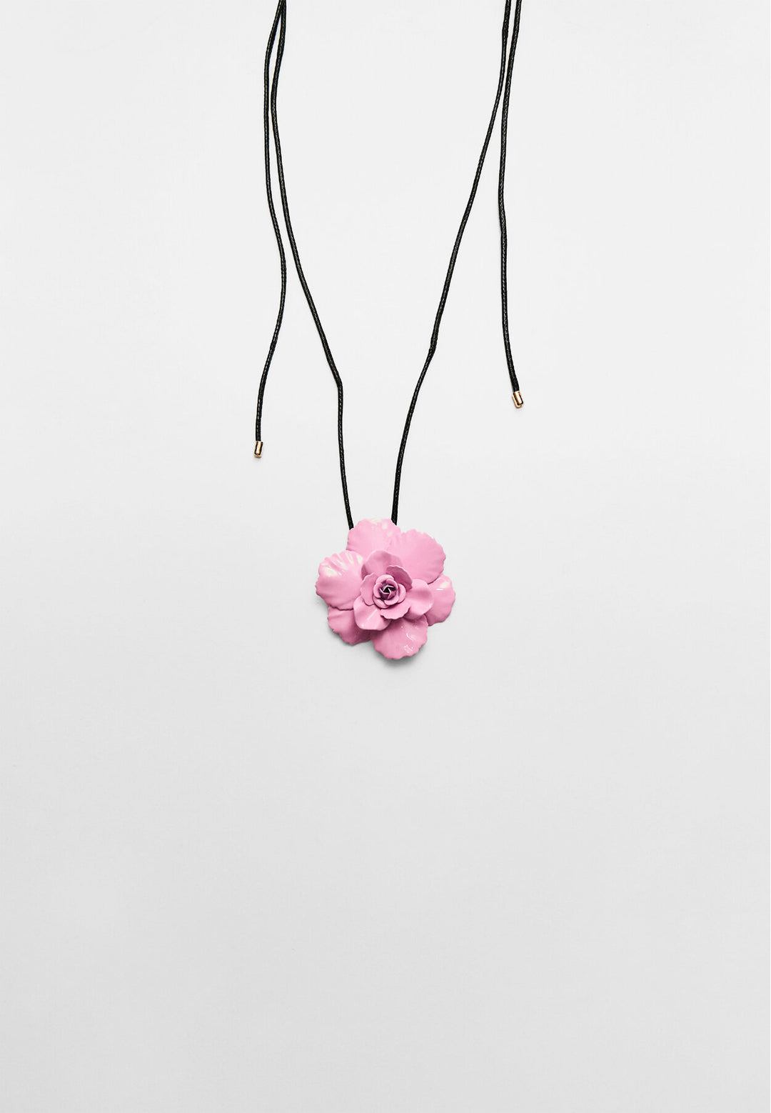 Collier - Cordon Fleur Métallique (Rose) - Tunisie2