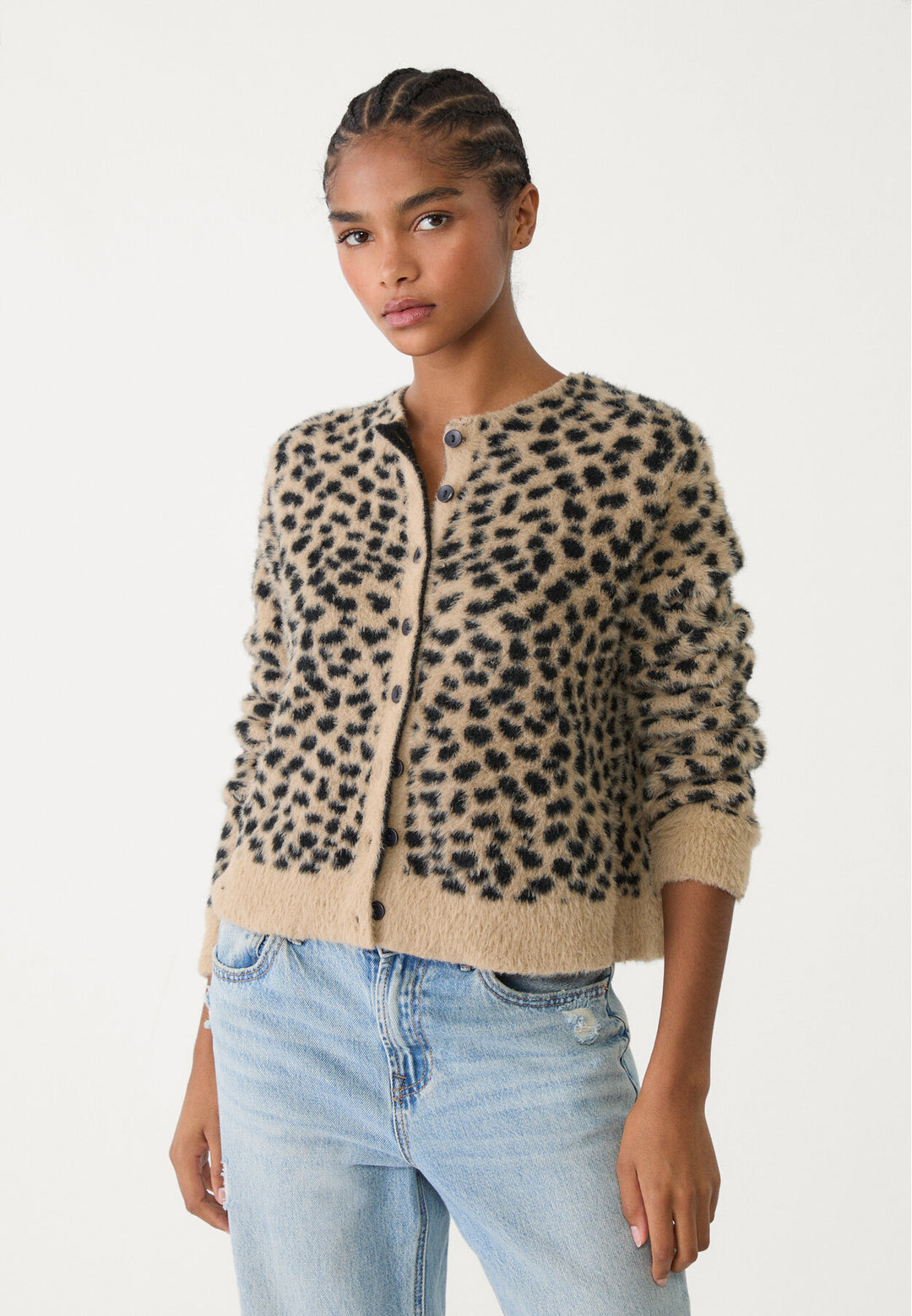 Cardigan Maille - Léopard - Tunisie2