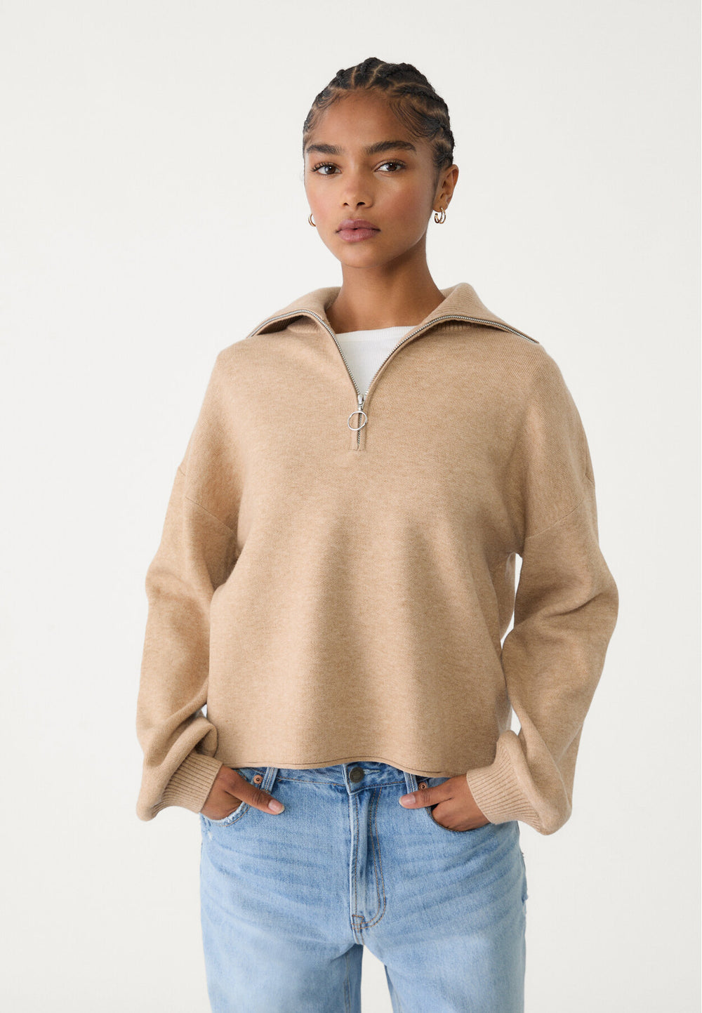 Pull Maille - Fermeture Éclair - Tunisie2