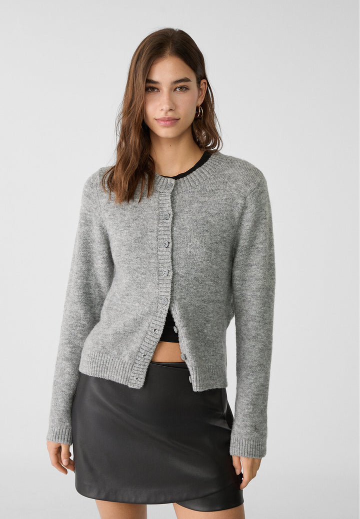 Cardigan Maille Feutré - Col Rond - Tunisie2