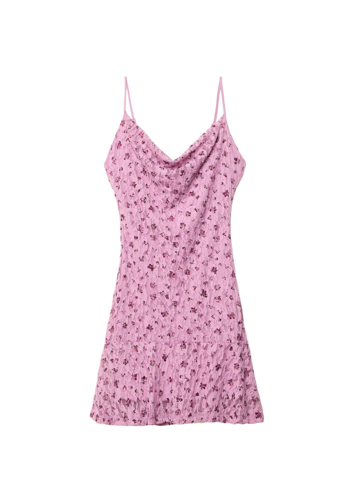 Robe Courte Bretelles - Dentelle - Tunisie1