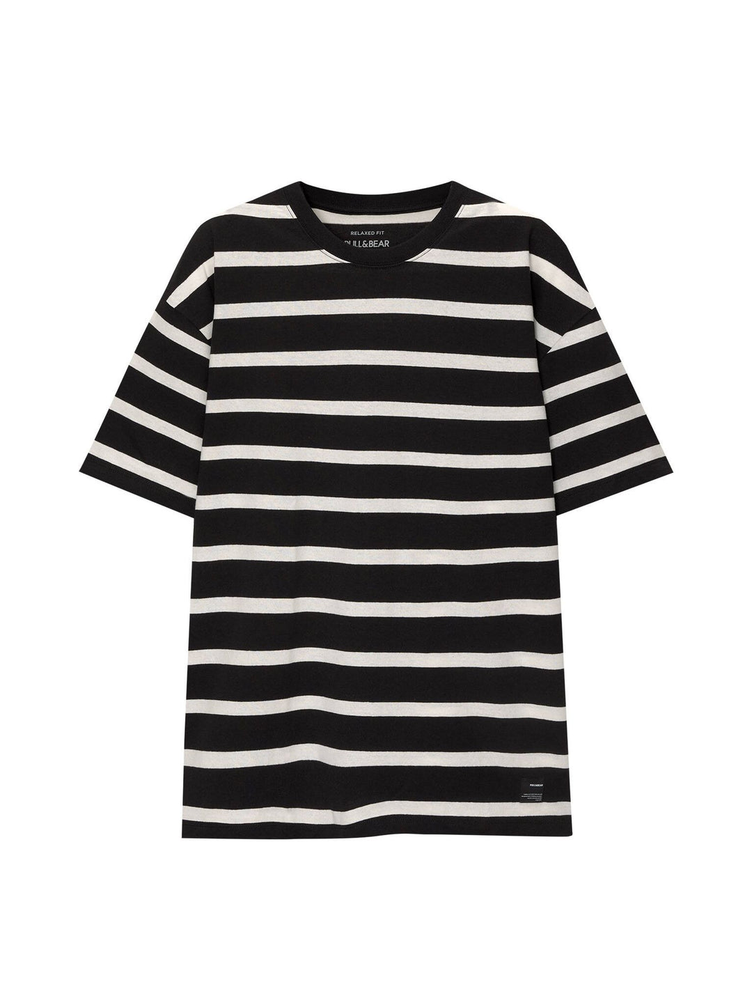 Moudda PULL & BEAR - T-Shirt Demi-Manches Rayure Fine Tissée - Tunisie 6