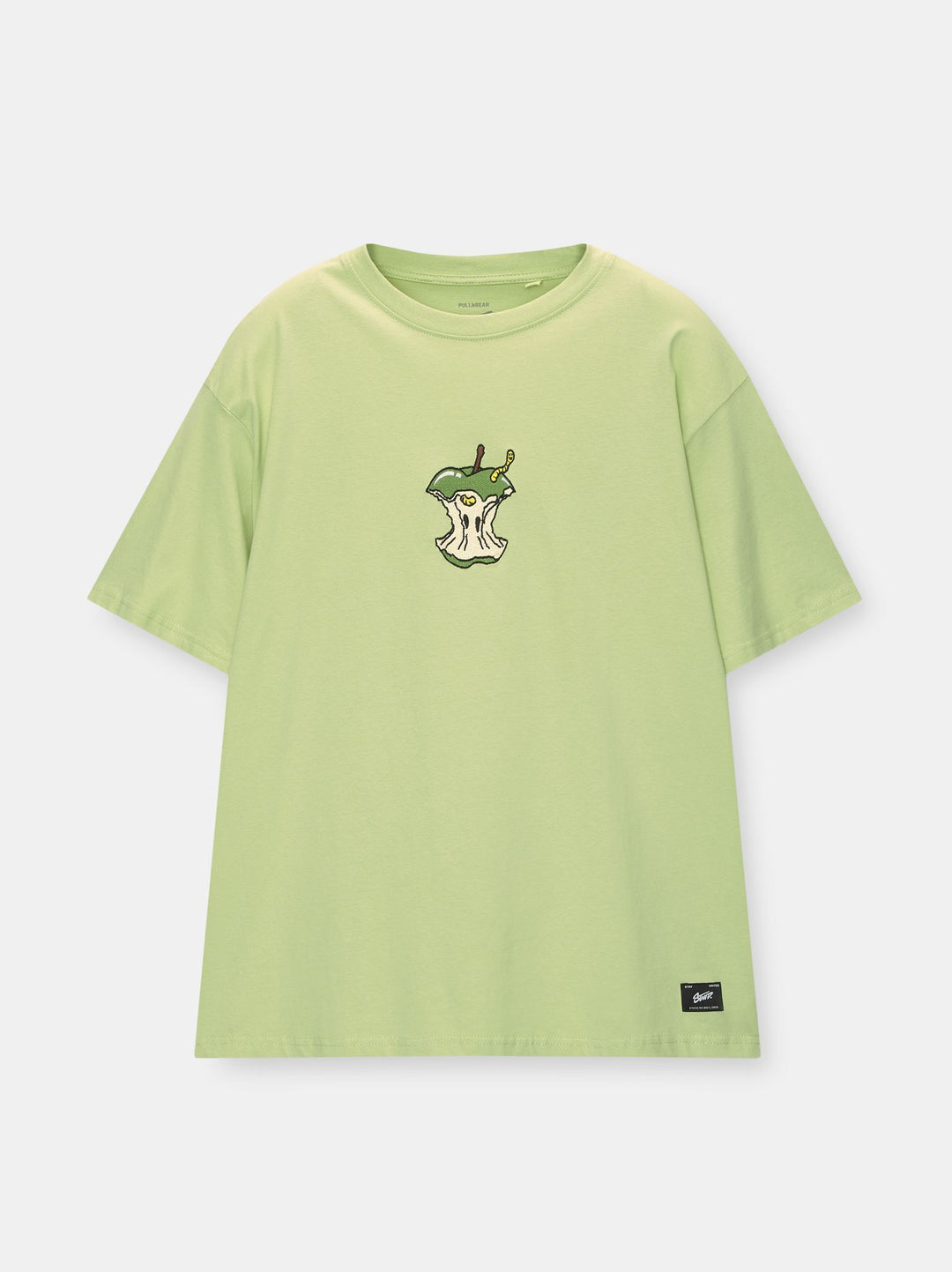 Moudda PULL & BEAR - T-Shirt Demi-Manches Lima Brodé Apple - Tunisie 2