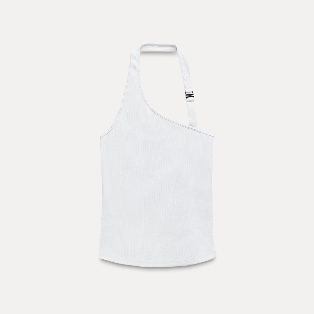 Moudda ZARA - Top Côtelé Dos Nu Halter - Tunisie 1