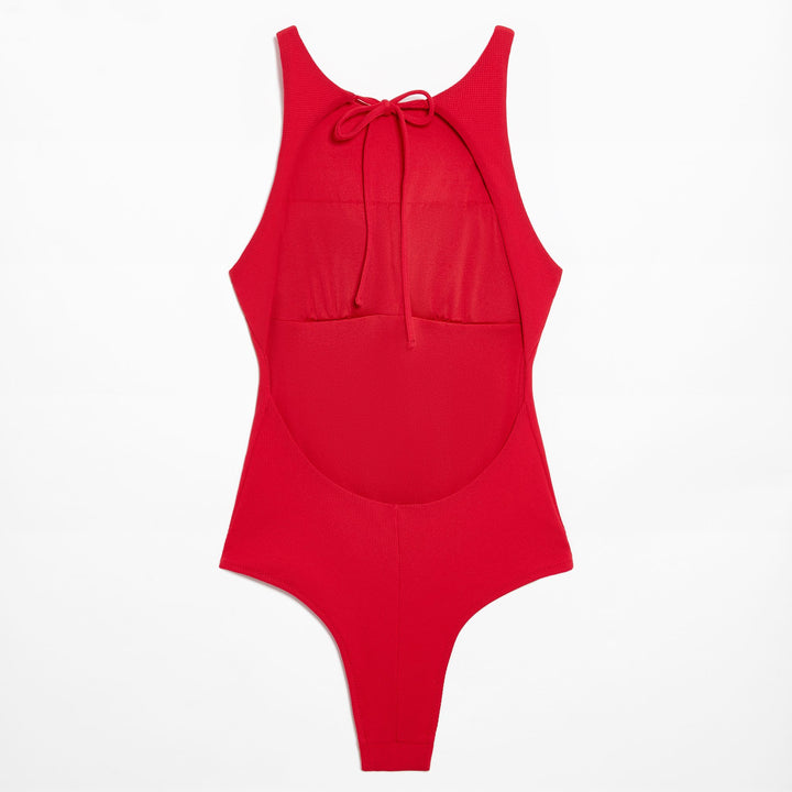 Moudda Oysho - Maillot de Bain Mousse Amovible Halter Capsule Piqué - Tunisie 2
