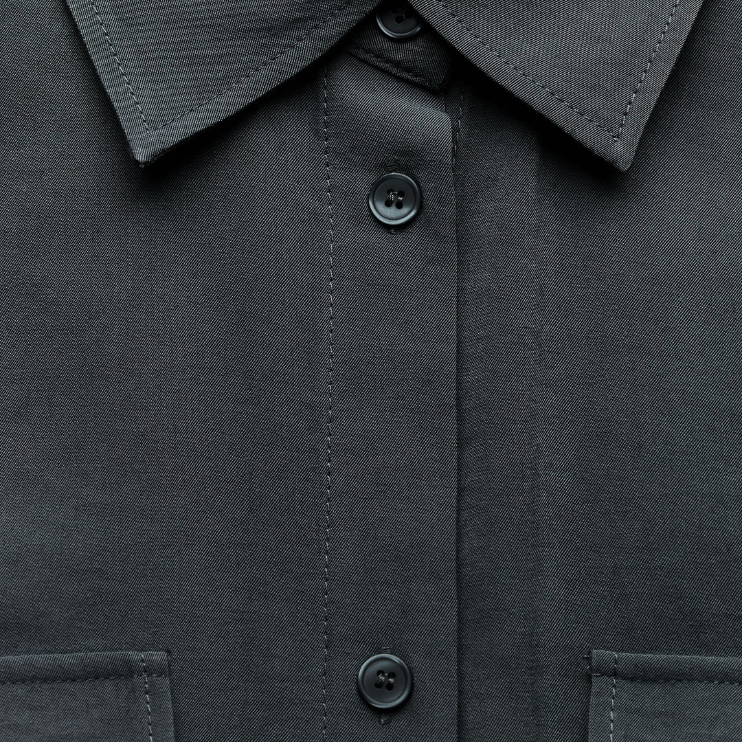 Moudda ZARA - Chemise fluide oversized manches longues détail poches - Tunisie 3