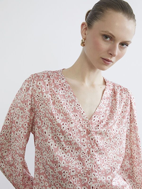Moudda LC Waikiki - Chemisier (blouse) imprimé manches longues en tissu - Tunisie 5