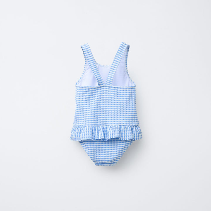 Moudda ZARA - Maillot Enfant - Vichy Bleu - Tunisie 2