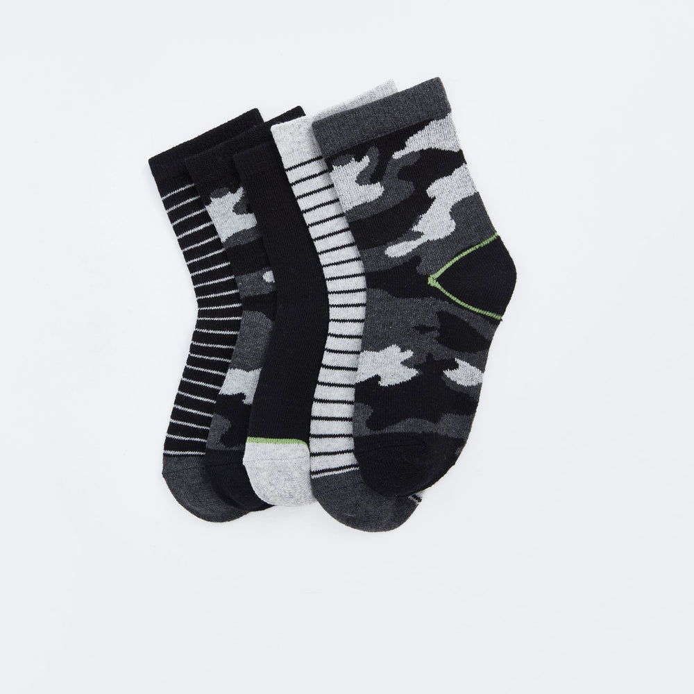 Moudda LC Waikiki - Chaussettes courtes Garçon Fil mélangé teint - Tunisie 2