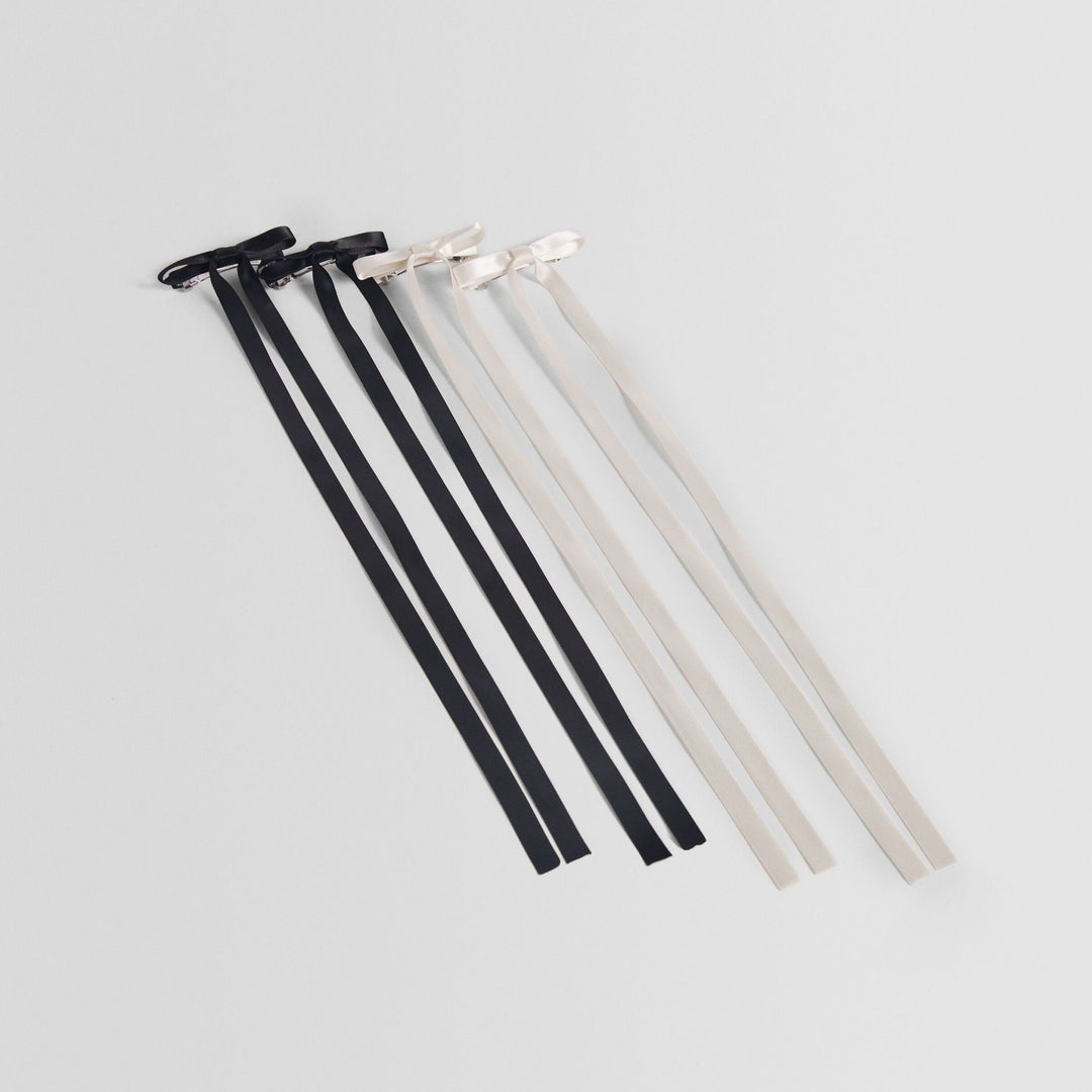 Moudda BERSHKA - Lot de 4 Barrettes Nœuds en Satin - Tunisie 1