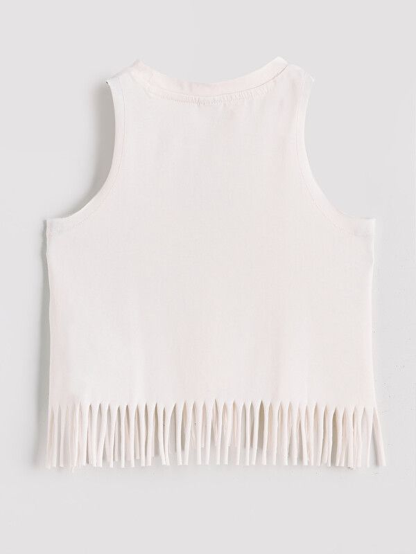 Moudda LC Waikiki - Sans manches en jersey pour Fille couleur Crème - Tunisie 2