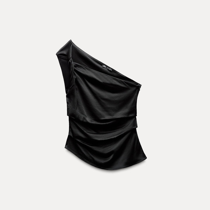 Moudda ZARA - Top satin plissé - Tunisie 1