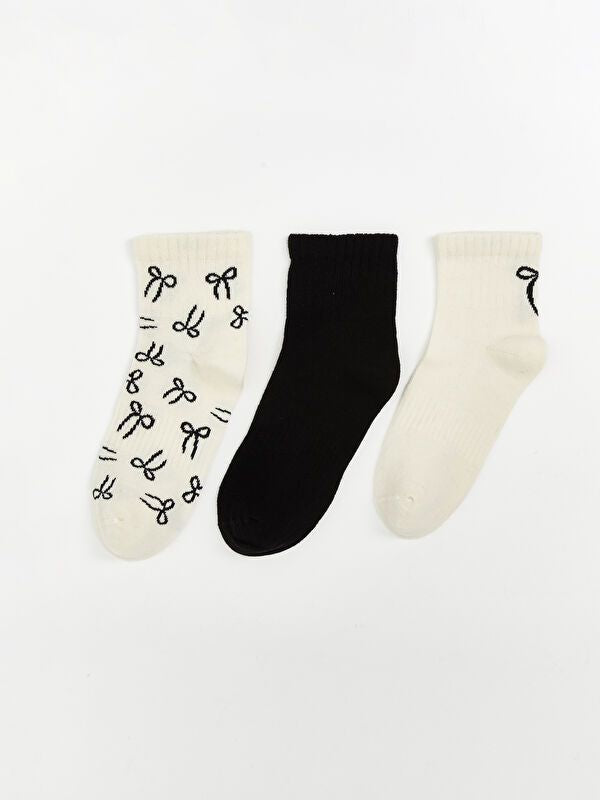 Moudda LC Waikiki - Chaussettes courtes Femme Crème - Tunisie 1