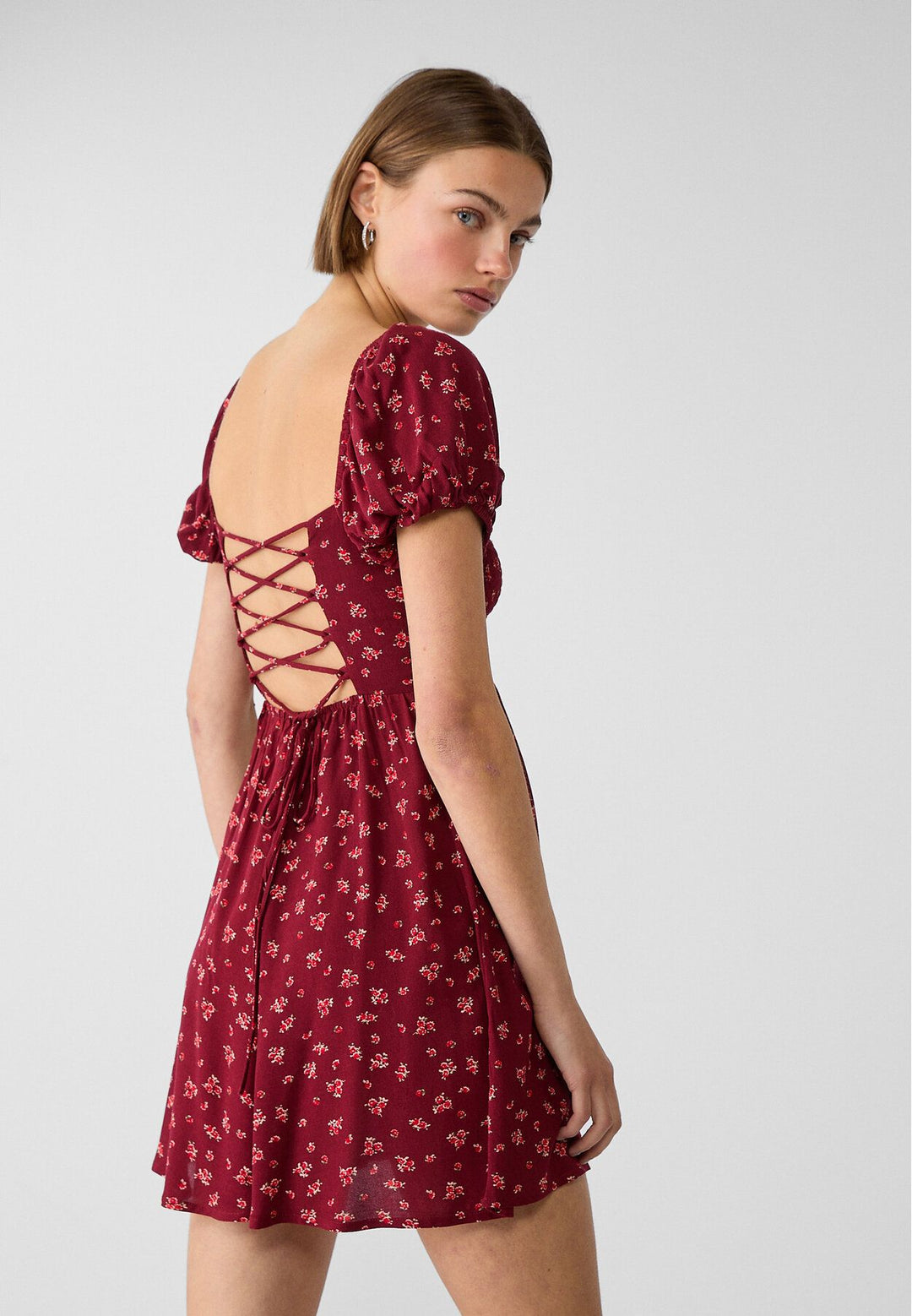 Moudda STRADIVARIUS - Robe Courte Imprimée Élastiquée M/C - Tunisie 5