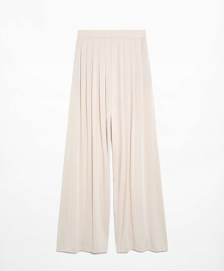 Moudda Oysho - Pantalon Droit Extra Large à Plis Modal Polyester - Tunisie 6