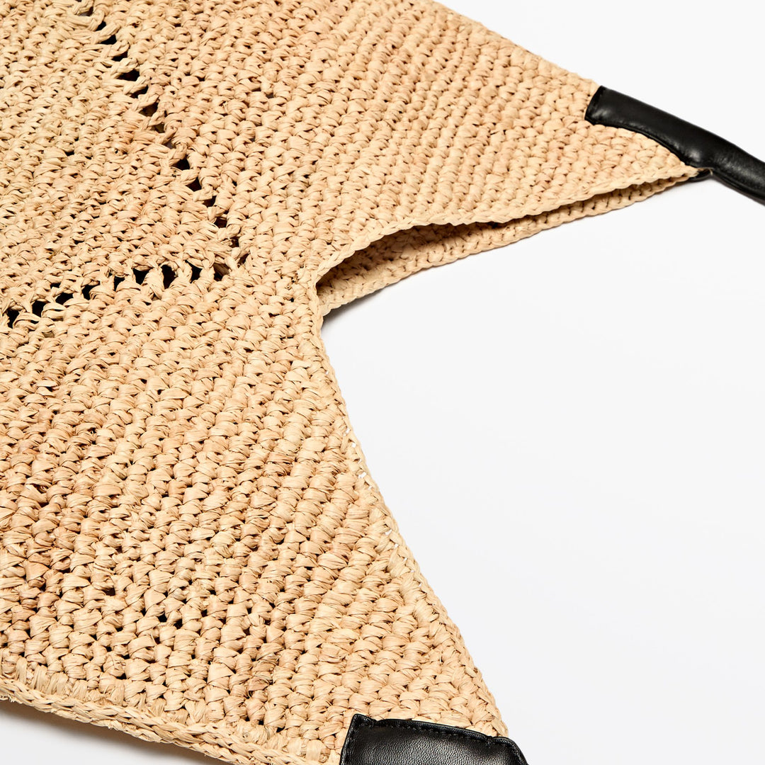 Moudda Massimo Dutti - Sac shopper plat V nappa - Tunisie 3