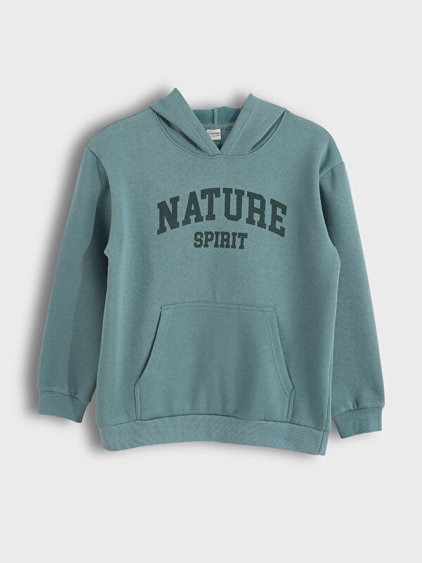 Moudda LC Waikiki - Sweatshirt en jersey Garçon Vert terne - Tunisie 1