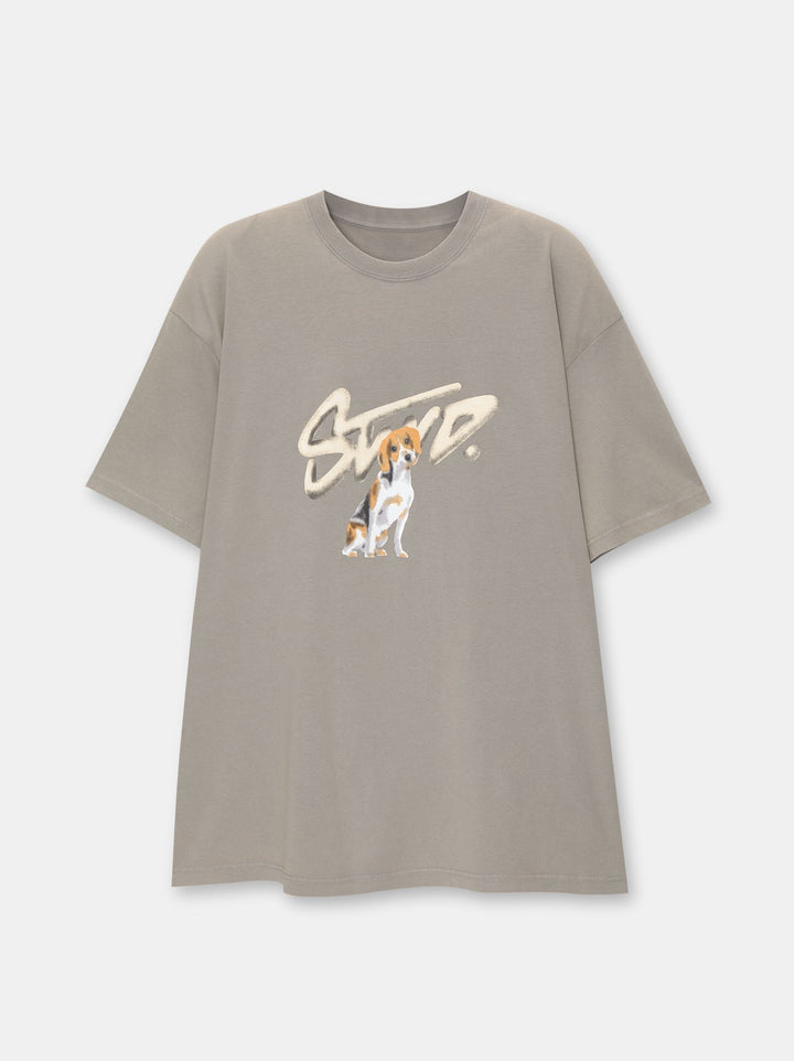 Moudda PULL & BEAR - T-Shirt Logo STWD Lavé Chien - Tunisie 1