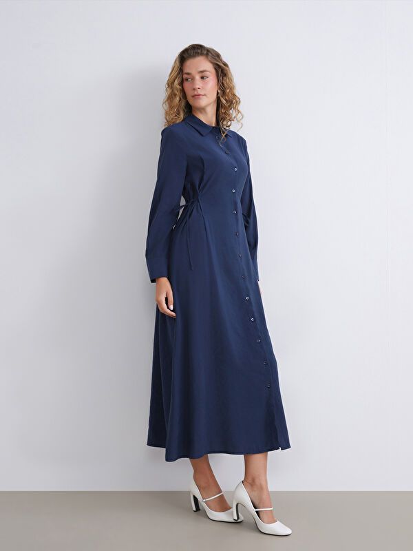 Moudda LC Waikiki - Robe tissée manches longues Femme Marine - Tunisie 2