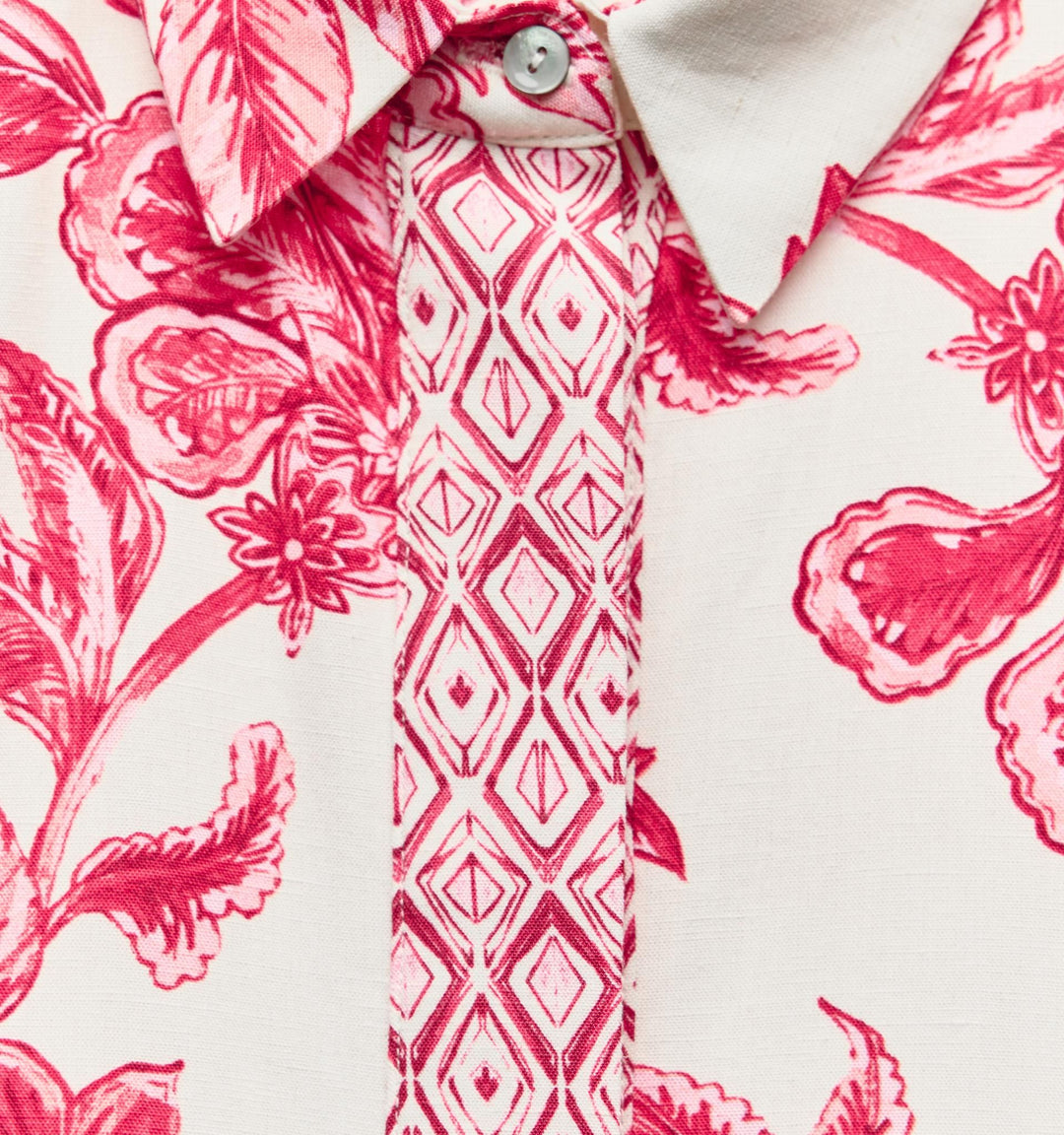 Moudda ZARA - Ensemble chemise imprimée florale avec motif grec, manches longues - Tunisie 1