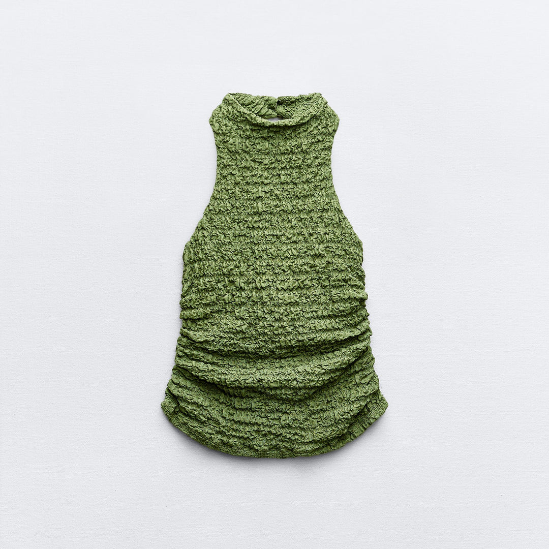 Moudda ZARA - Top Dos Nu Texturé à Fronces - Tunisie 1