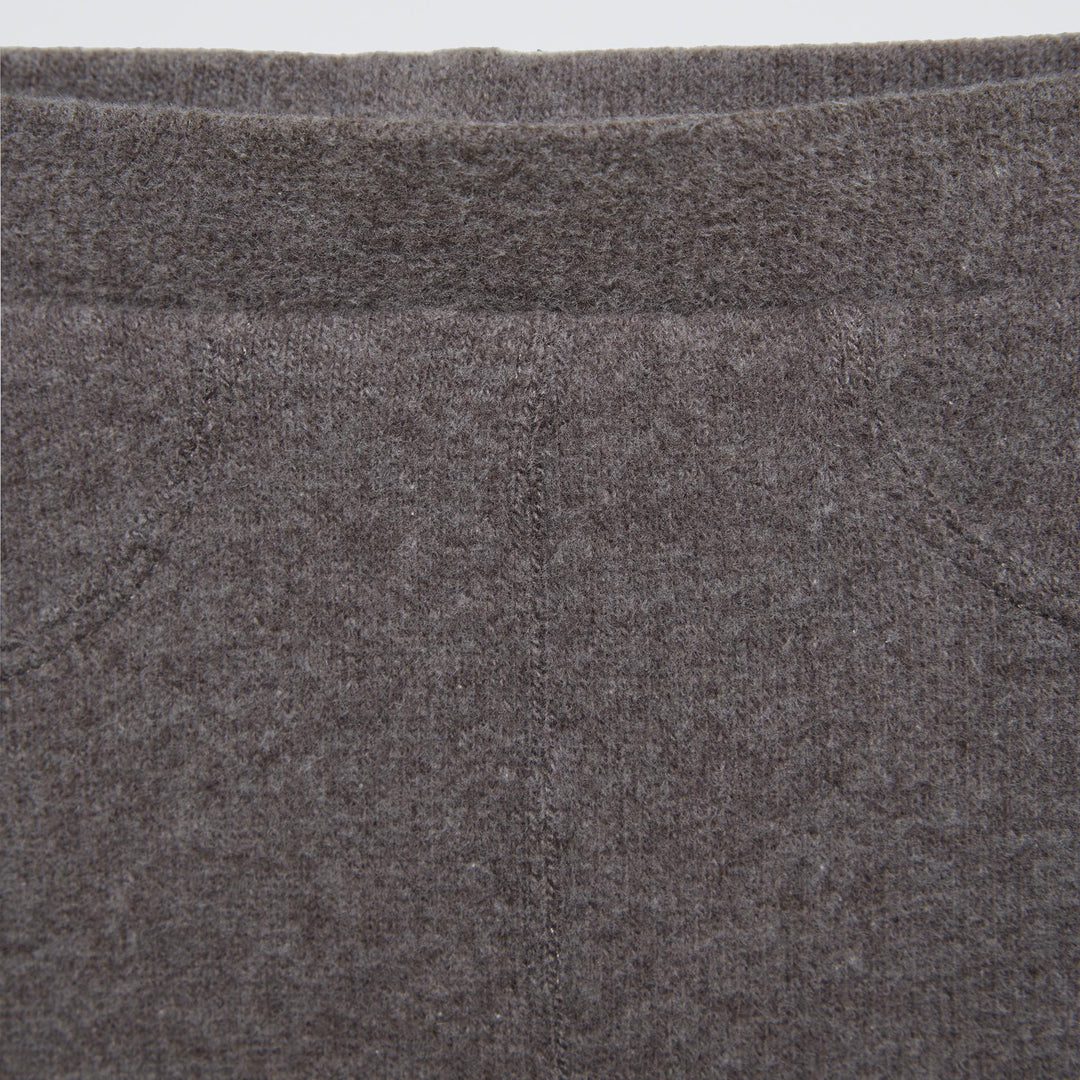 Moudda ZARA - Gris moyen – pantalon évasé surpiqûres toucher doux - Tunisie 3