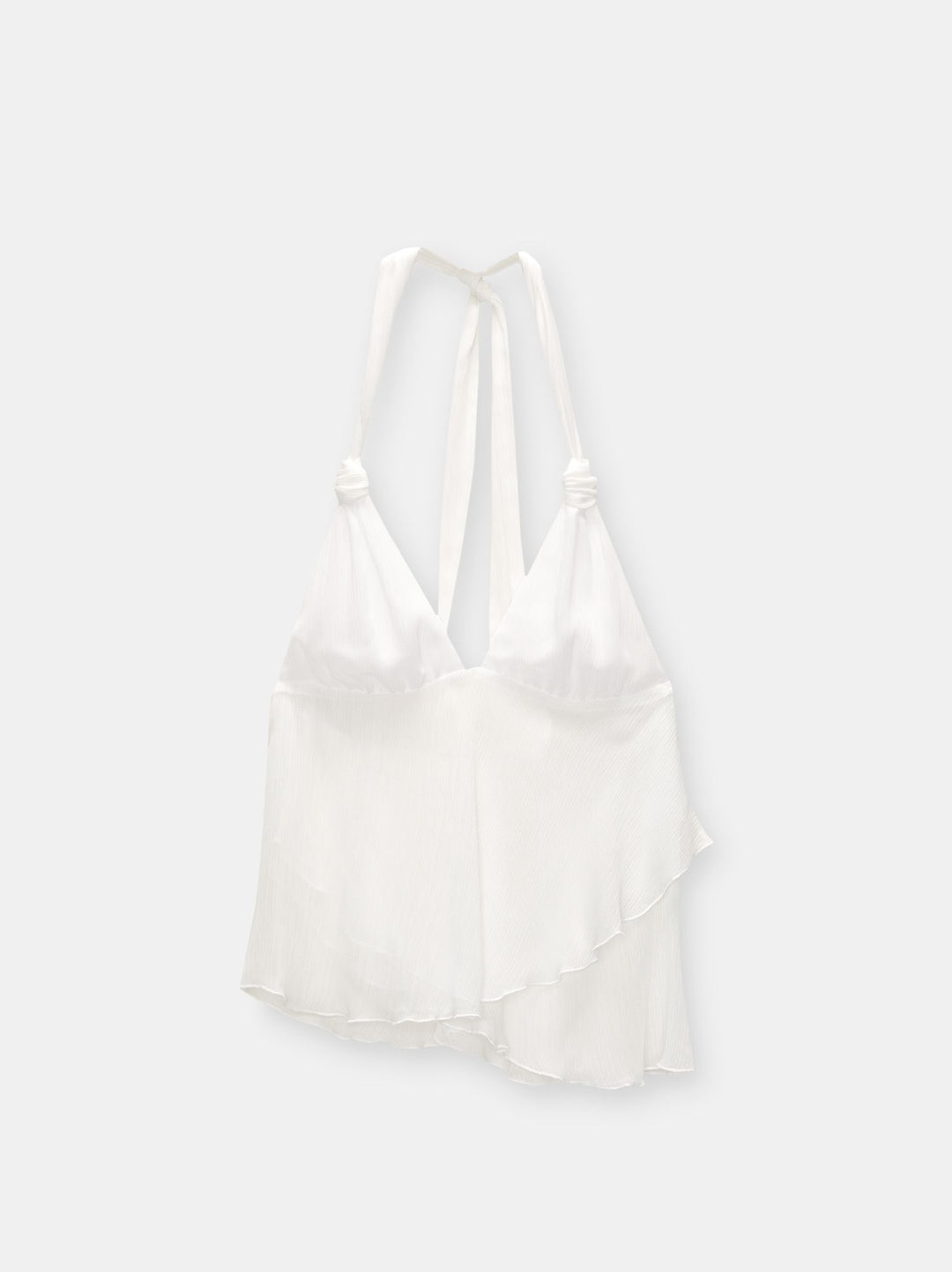 Moudda PULL & BEAR - Top Halter Double Couche Asymétrique - Tunisie 3