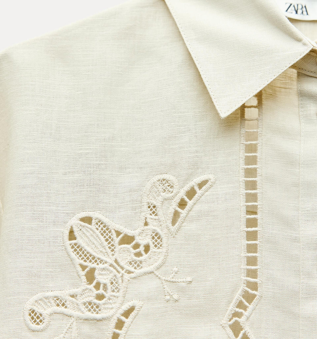 Moudda ZARA - Set chemise brodée tout-over - Tunisie 1