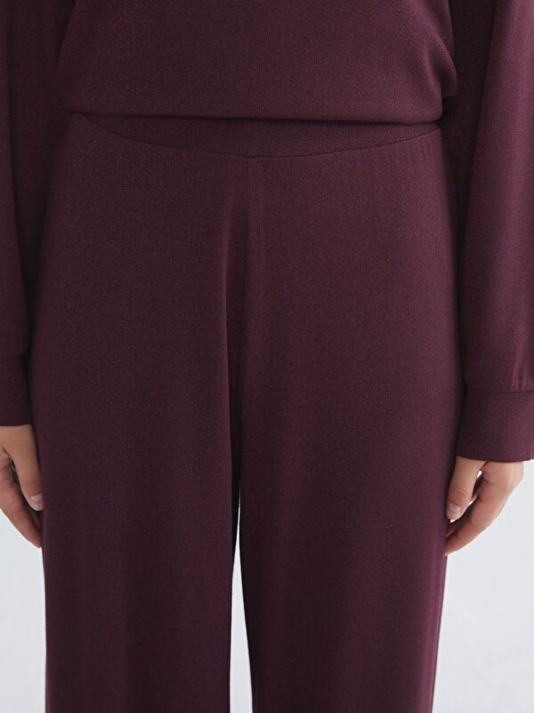Moudda LC Waikiki - Pantalon en jersey Femme Bordeaux - Tunisie 3