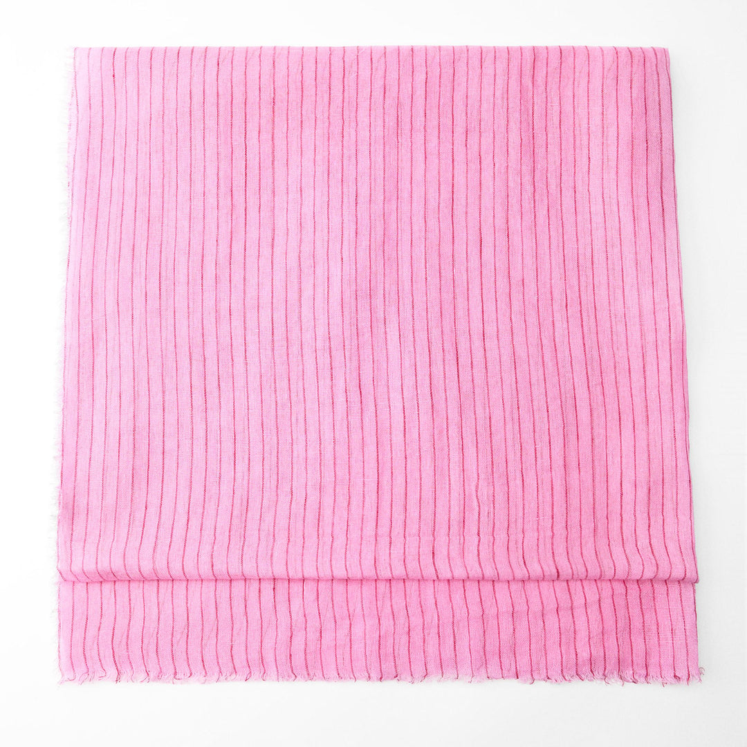 Moudda ZARA - Foulard lin mille rayures - Tunisie 1