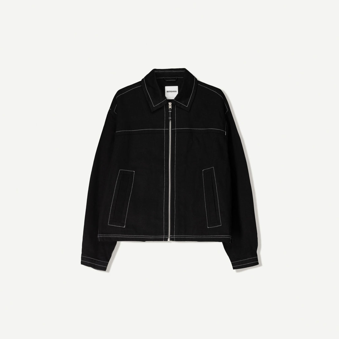 Moudda BERSHKA - Veste Coton - Surpiqûre Contrastée - Tunisie 1