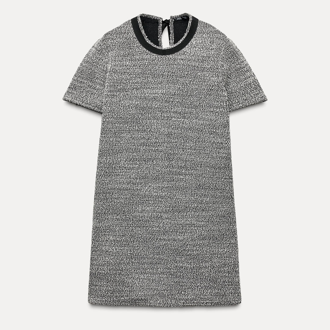 Moudda ZARA - Robe courte ample, manches courtes, ceinture dos - Tunisie 1