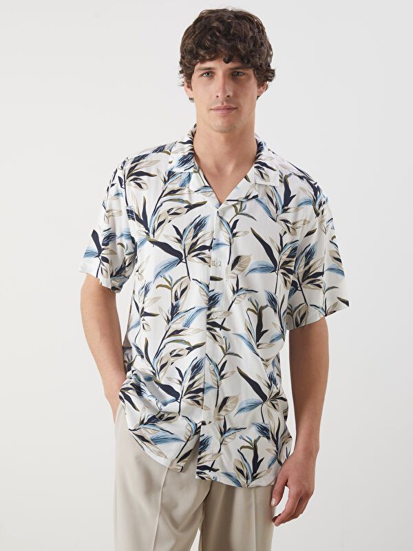 Moudda LC Waikiki - Chemise imprimée manches courtes en tissu tissé pour Homme - Tunisie 1