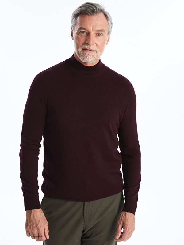 Moudda LC Waikiki - Pull en tricot Homme Bordeaux - Tunisie 1