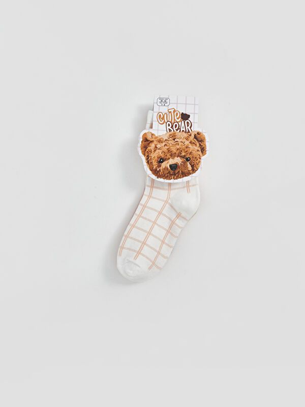 Moudda LC Waikiki - Chaussettes courtes Fille Crème - Tunisie 1