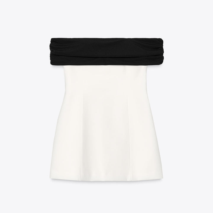 Moudda ZARA - Robe Courte Élastique - Motif, Maille & Volume - Tunisie 1