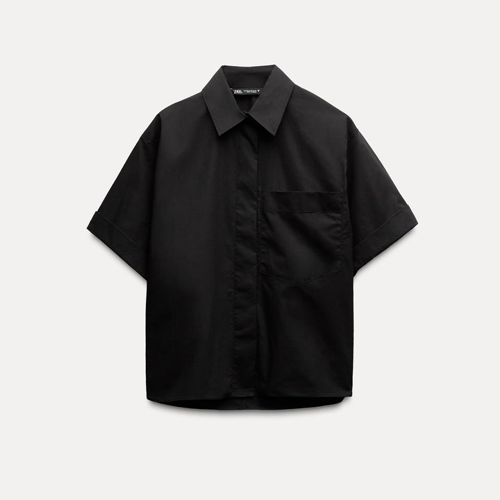 Moudda ZARA - Chemise popeline manches courtes poche - Tunisie 2