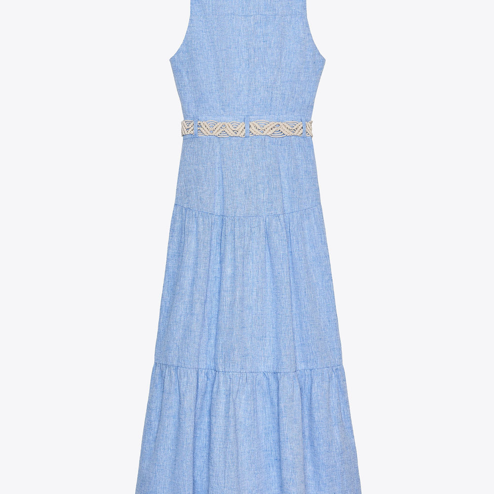 Moudda ZARA - Robe Midi Chemisier Chambray - Revers & Ceinture - Tunisie 2