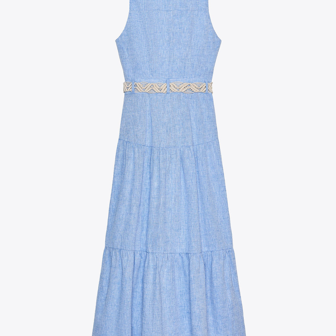 Moudda ZARA - Robe Midi Chemisier Chambray - Revers & Ceinture - Tunisie 2
