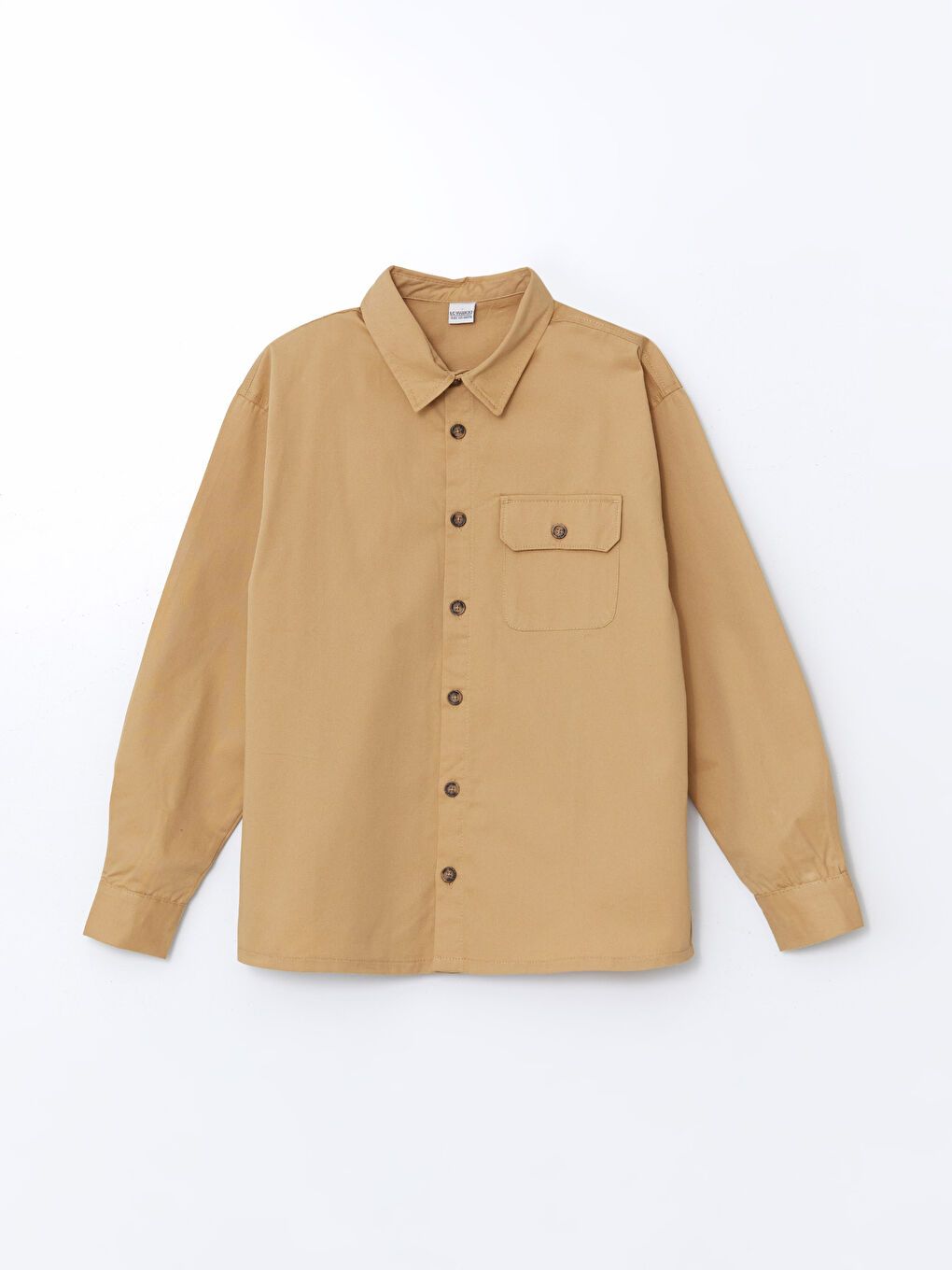 Moudda LC Waikiki - Chemise tissée manches longues Garçon Beige foncé - Tunisie 1