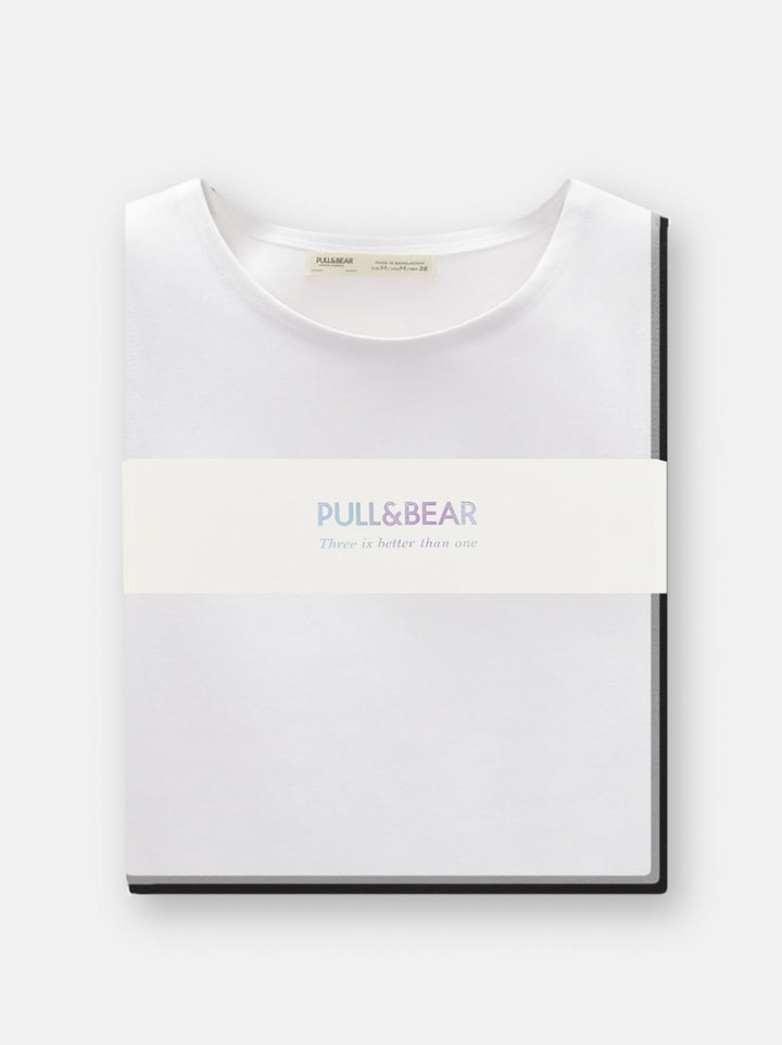 Moudda PULL & BEAR - Body Basique Sans Manches Tripack En Ligne - Tunisie 2