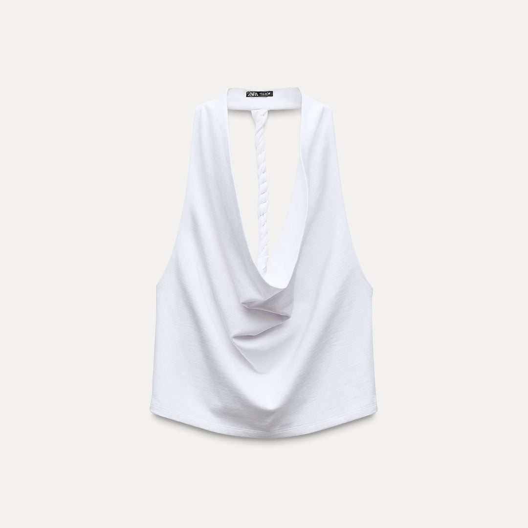 Moudda ZARA - T-shirt Dos Nu à Nœud - Tunisie 1