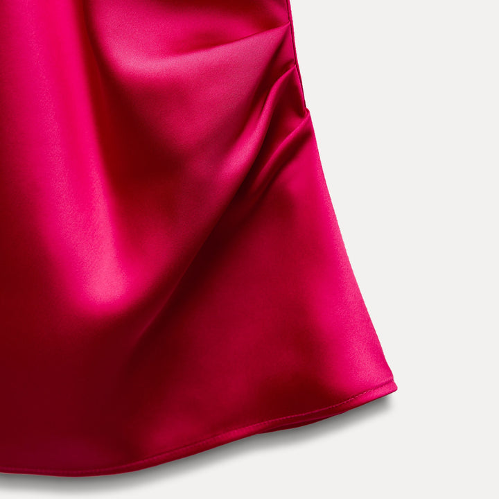 Moudda ZARA - Top satin drapé manches tombantes - Tunisie 4