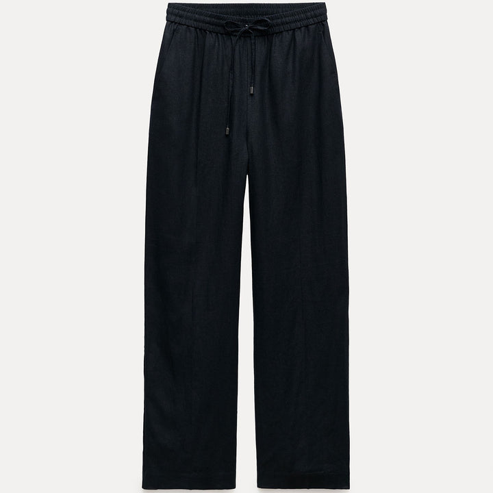 Moudda ZARA - Pantalon droit en lin taille élastique - Tunisie 1