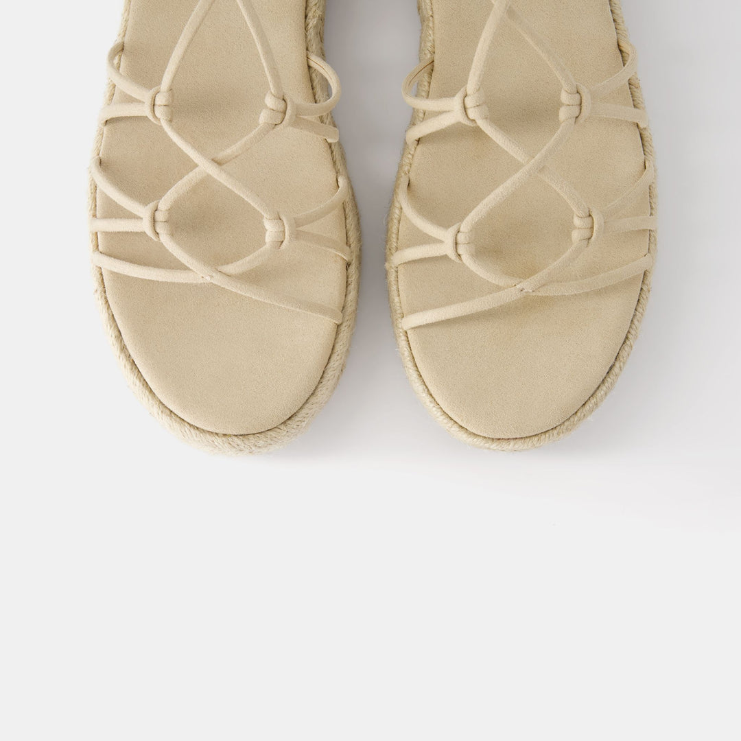 Moudda BERSHKA - Sandales lacées semelle en yute - Tunisie 2