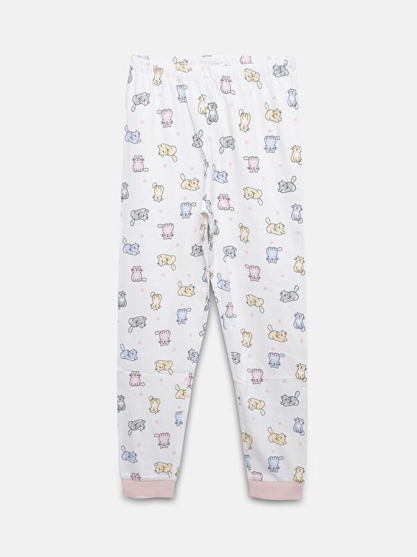 Moudda LC Waikiki - Sous-vêtement jersey pyjama manches longues milieu pour Filles - Tunisie 3