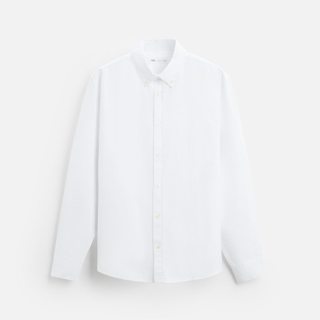 Moudda ZARA - Chemise Oxford - Boutonnée & 1 Poche - Tunisie 1