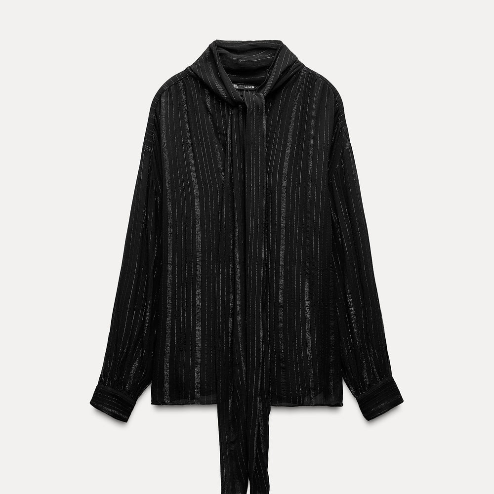 Moudda ZARA - Chemise manches longues foulard lurex - Tunisie 2
