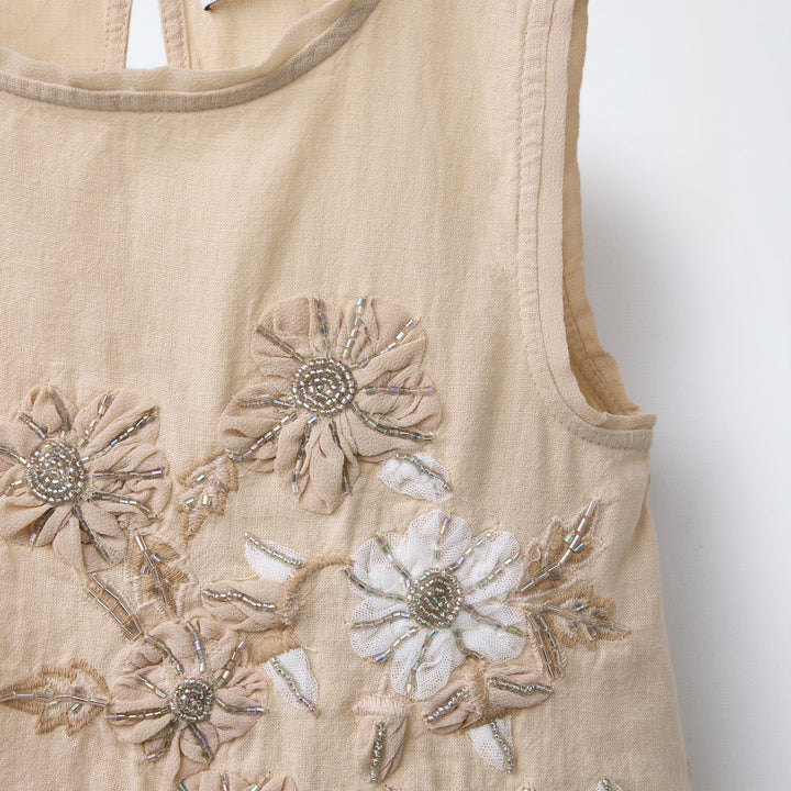 Moudda ZARA - Top Fille - Broderie Fleurs Positionnée - Tunisie 3