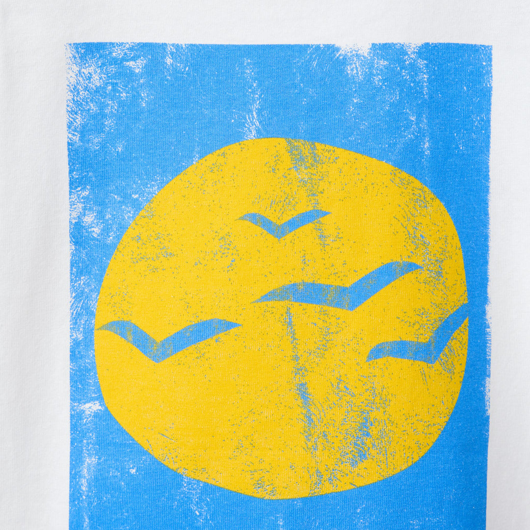 Moudda ZARA - T-Shirt Enfant - Soleil, Oiseaux & Étiquette Brodée - Tunisie 4